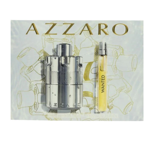 Azzaro Wanted Eau de Parfum Spray 100ml & 10ml Travel Spray Set