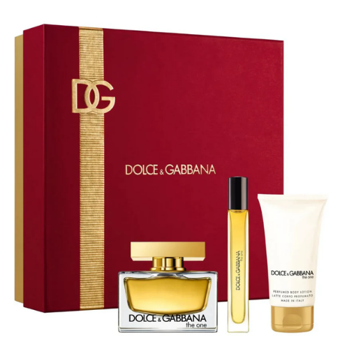 Dolce & Gabbana The One Gift Set (EDP 75ml + Body Lotion 50ml + EDP Travel Spray 10ml)