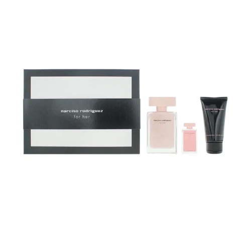 Narciso Rodriguez for Her 50ml EDP Spray /50ml Body Lotion /7.5ml EDP Spray